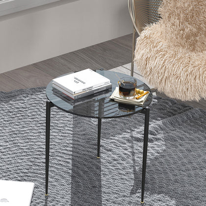 Glass Coffee Table Small Modern Coffee Table Simple Round Tables for Living Room