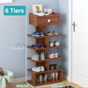 Wooden Shoe Rack Stand Storage Organiser Lightweight Compact Space Save Shelf