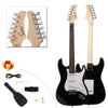 GST Basswood Electric Guitar Kit Set 6 String 22 Frets Black For Beginner