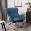 Fabric Padded Rocking Chair Comfy Relaxing Rocker Lounge Armchair Home Furniture