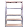 5 Tier Galvanised Metal Deep Wide Garage Shelving Racking Storage 180x120x60cm