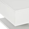 Coffee Table LED High Gloss White Rectangle Cocktail Table Modern Living Room