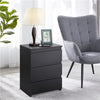 Simple 3-Drawer Vertical Side Table, Storage Nightstand for Living Room/Bedroom