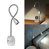 Wall Mount Reading Light Flexible Gooseneck 3W LED Sconce Lamp Bedroom Decor UK