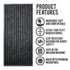 Non Slip Rubber Mat Long Hallway Runner & Door Mats Indoor Outdoor Washable Rugs