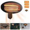 Outdoor Wall Mounted Quartz Electric Garden Patio Heater 2000W 3 Power Settings