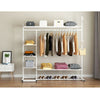 Heavy Duty Open Wardrobe Clothes Rail Rack Hanging Garment Coat Organizer Shelf