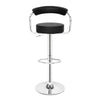 2pc Bar Stools Faux Leather Breakfast Swivel Kitchen living room Gas Lift Chairs