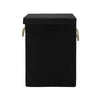 LARGE BLACK LAUNDRY BASKETS WASHING CLOTHES STORAGE FOLDING BASKET BIN WITH LID