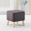 Faux Leather PU Footstool Ottomans Foot Rest Living Room Wood legs Sofa