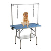 36" Dog Grooming Pet Table 2 Arm Adjustable Folding Bath Height Non Slip Top