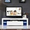 White Modern TV Stand Matt Cabinet Unit Coffee Table High Gloss Door LED Lights