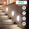 14W MOTION PIR Sensor Light Flush Wall Mounted Oval Bulkhead Light 6500K Outdoor