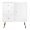 Sideboards Kitchen Cupboard with Door and 3 Drawers Storage Cabinet Buffet Table
