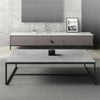 Modern Coffee Rea Table Rectangle Marble Top Table Storage Living Room Furniture