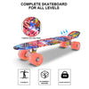 Mini Cruiser Skateboard 22 inch w/LED Light Up PU Wheels Adult Kids Beginners