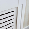 Vida Designs Milton Radiator Cover Modern White Painted MDF Cabinet, Small