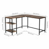 Corner Computer Desk L-shaped PC Table Workstation Home Office Study Furniture