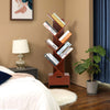 8 Tier Wooden Tree Bookshelf Bookcase Display Rack Holder With Drawers LVE-UK