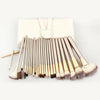 24PCS Professional Make up Brushes Set Cosmetic Tool Kabuki Makeup+ Luxury Bag