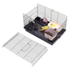 Hamster Pet Rodents Cage Play Activity Tunnel Bowl Animal Habitat Travel Carrier