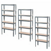 5 TIER HEAVY DUTY BOLTLESS METAL SHELVING SHELVES STORAGE SHELF GARAGE HOME
