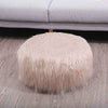 Faux Fur Inflatble Soft Warm Cosy Fluffy Shaggy Cuddly Foot Stool Seat Chair UK