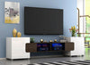 Modern Large 230cm TV Unit Stand Cabinet High Gloss Doors with free Led Light