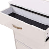 Shoe Storage Cabinet Footwear Organiser Space-saving w/ Drawers White