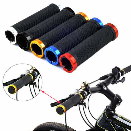 Double Lock On Locking BMX MTB Bike Mountain Bicycle Handle Bar Grips Scooter UK