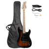 Glarry GST Electric Guitar w/Accessories For Beginner Right Handed Colorful