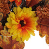 55cm Halloween Wreath Door Sunflower Autumn Maple Leaf LED Garland Festival Deco