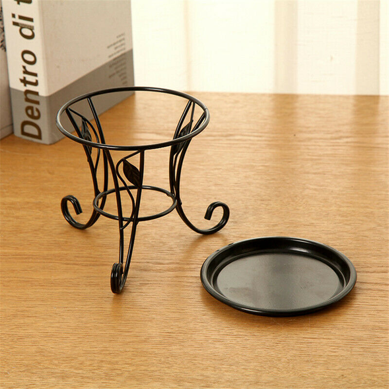 Metal Plant Pot Stand Flower Display Shelf Garden Patio Indoor Outdoor