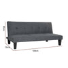 Grey Fabric 3 Seater Sofa Bed Teal Faux Suede Fabric Sofabed