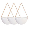 Set of 3 Modern Ceramic Wall Hanging Plant Pot Planter Indoor Outdoor Home Decor