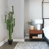 5FT/150cm Tall Artificial Cactus with Pot Realistic Tropical Plant Premium Green