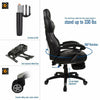 Executive Office Chair Racing Gaming Computer Desk PU Leather Adjustable Swivel