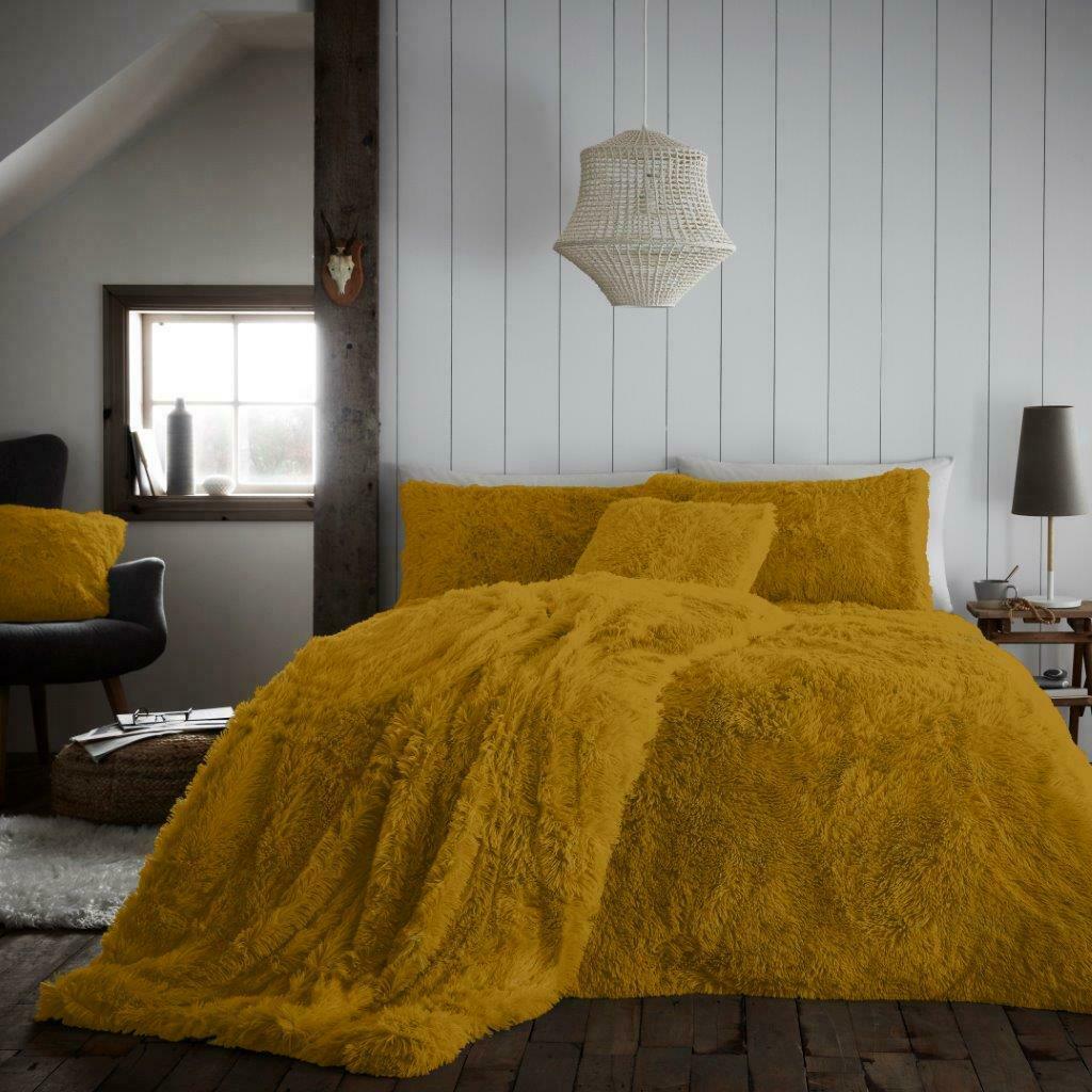 Luxury Hug & Snug Duvet Cover Set Super Soft Cozy Fluffy Fur Fleece Bedding Sets