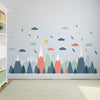Colourful Rainbow Mountain Children Wall Sticker Nursery Kids Baby Room Decor