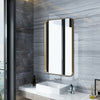 81 x 51cm Bathroom Wall Mirror Rectangular Wall Hanging Mirror Rounded Corner