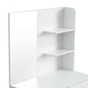 Modern Dressing Table Jewelry Makeup Desk w/ Mirror Drawer Bedroom White UK