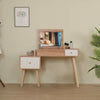 Wooden Dressing Table With Mirror Vanity Table Bedroom Makeup Desk Write Desk