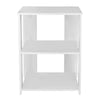 2 Tier White Bedside Table Cabinets Nightstand Bedroom Furniture Shelves Storage