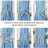 Pair of Twist Curtain Tie backs Holdbacks Curtains & Voiles Not Magnetic Clip