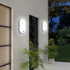14W MOTION PIR Sensor Light Flush Wall Mounted Oval Bulkhead Light 6500K Outdoor