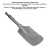 Chrome Steel Clay Spade Scoop Chisel Bit For Electric Breaker with Black Box UK