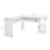 Corner Computer Table Laptop Gaming Desk Home Office Study Workstation W/ Shelf