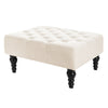 Chesterfield Button Coffee Table Footrest Chair Footstool Ottoman Pouffe Fabric