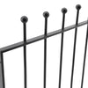 Ball Top Garden Driveway Gate Double Swing Gate Fence 2134mm/2438mm/3048mm Gap