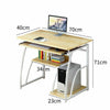 Computer Desk Study PC Writing Table Home Office Workstation Shelf Furniture UK